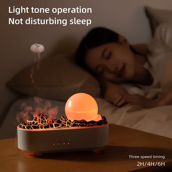 Use an aromatherapy humidifier while sleeping