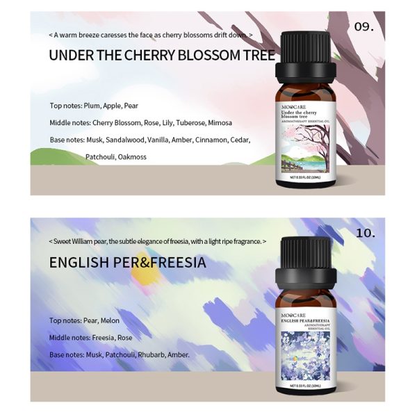 Under the cherry blossom trees and British PER&FREESIA essential oils