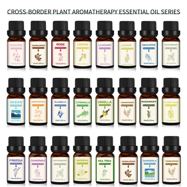 A collection of 24 scented essential oils