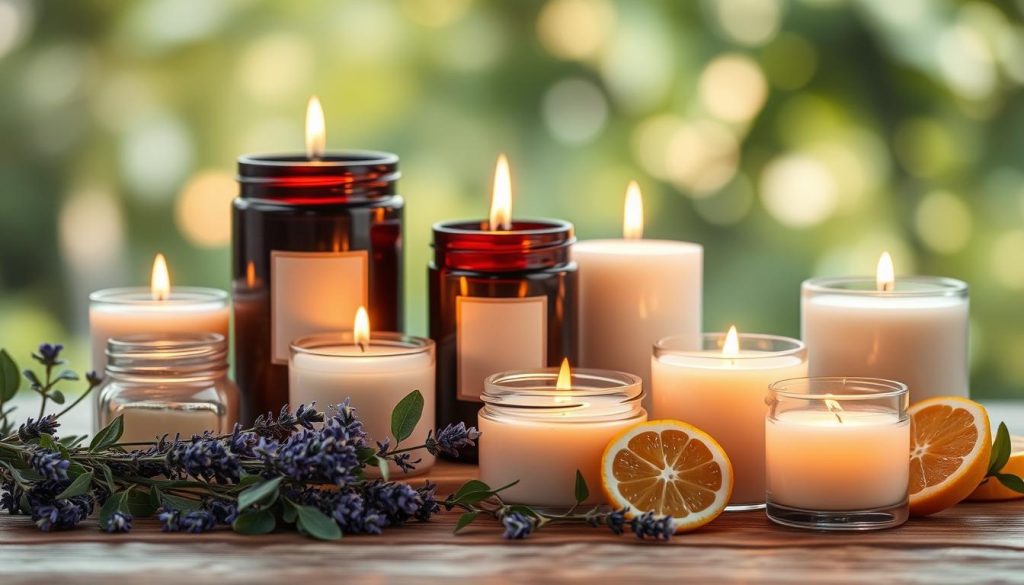 Aromatherapy candles